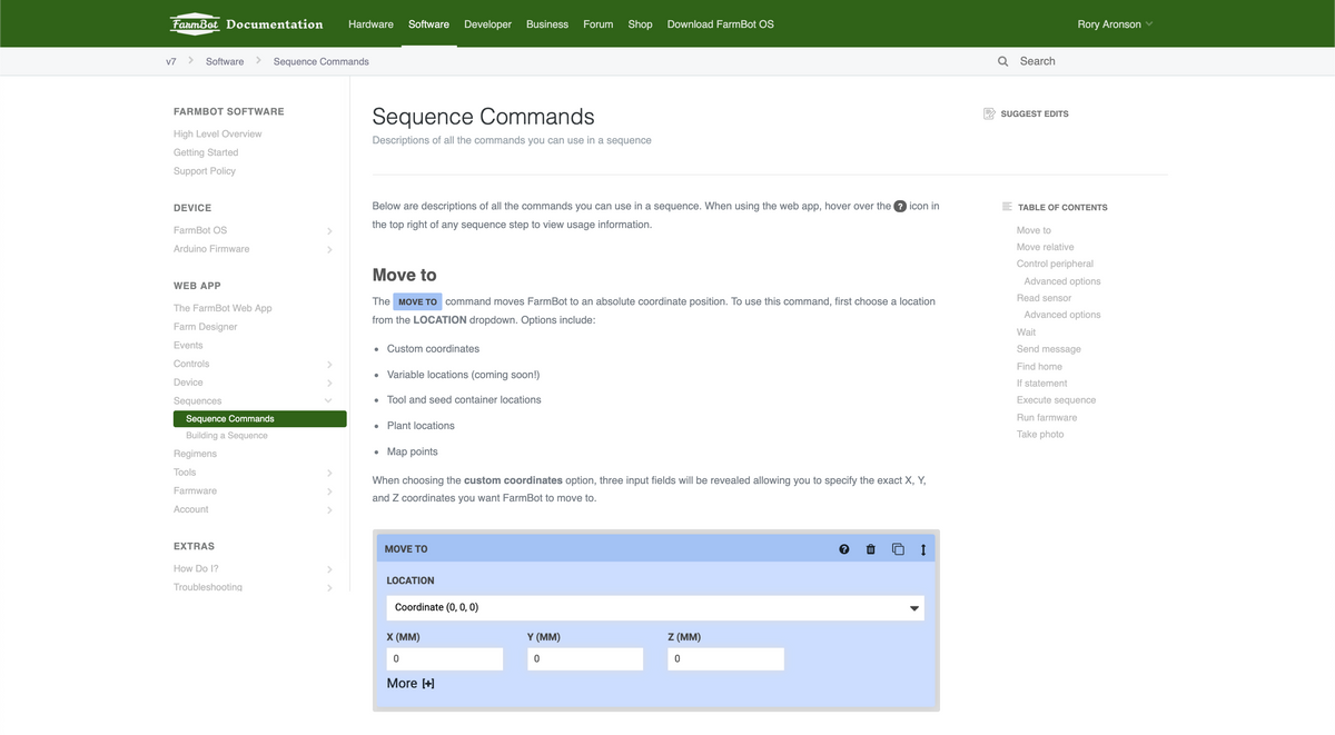 New Farmbot Documentation