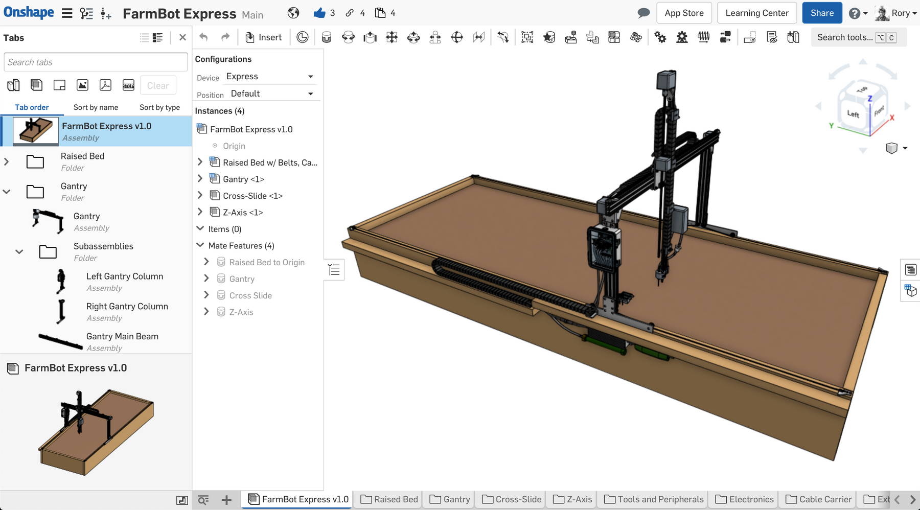 FarmBot Express v1.0 CAD Models: Now Available