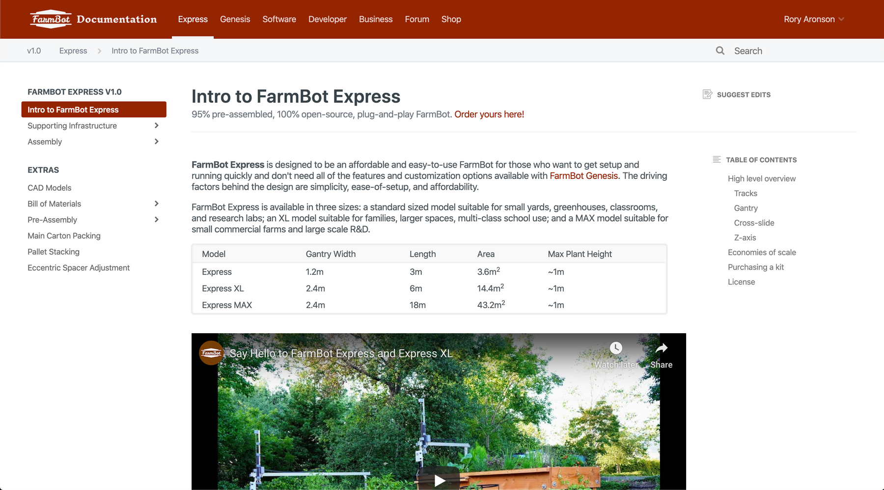 Introducing the FarmBot Express Documentation Hub