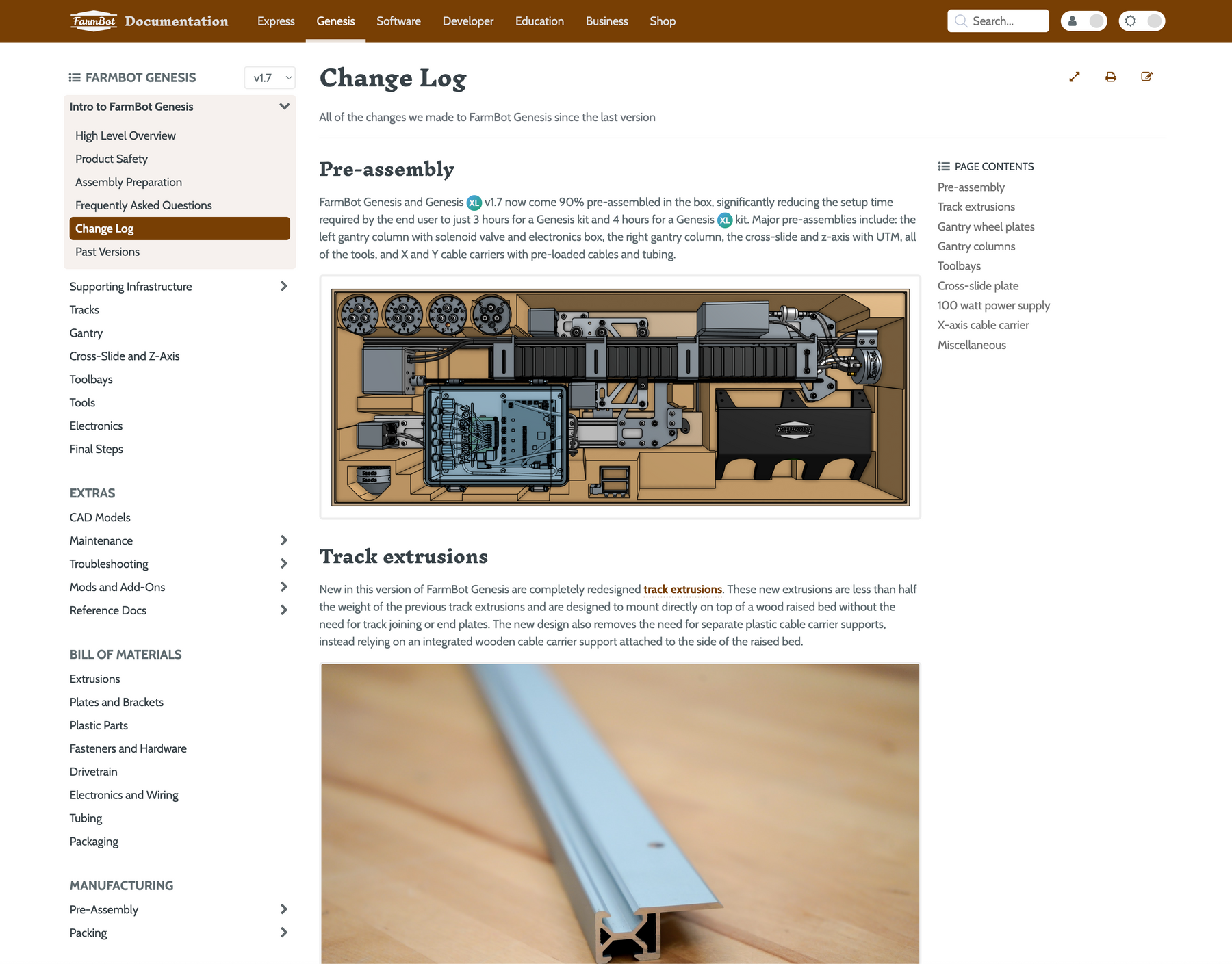 Genesis v1.7 Documentation Now Available! — FarmBot